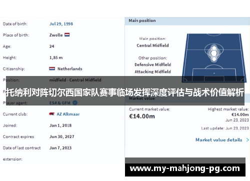 托纳利对阵切尔西国家队赛事临场发挥深度评估与战术价值解析